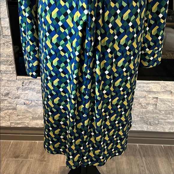 London Times Longsleeve Geometric Dress size 16 - Picture 10 of 16